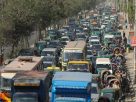Traffic jam at dhaka